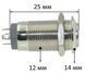 Кнопка антивандальная d14mm різьблення 12mm h25mm 2 положення 4 контакти індикація 85809-515 фото 2