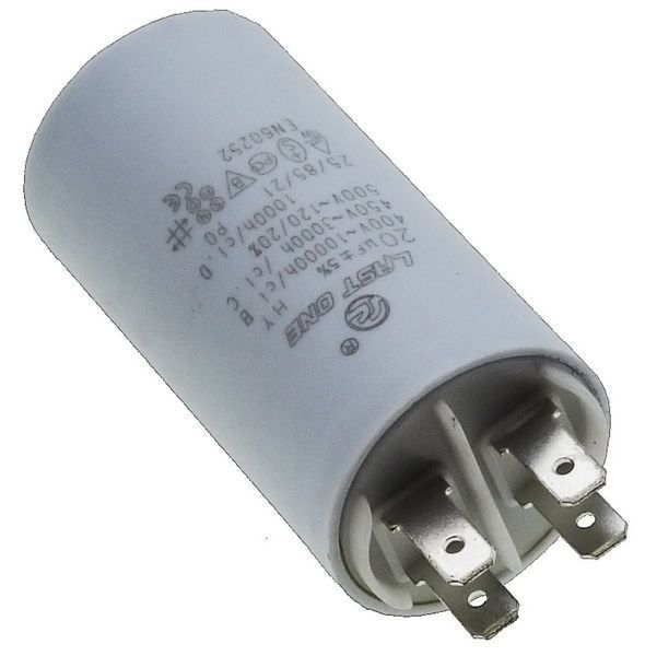 Конденсатор Last One 20мкф клеми + гвинт HY2 CBB-60M (D35 / H65 мм) 27787-011 фото