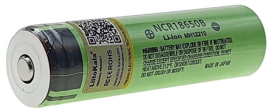 Аккумулятор 18650 LiitoKala NCR18650B TIP 3400mAh без защиты 6А 34B-JT оригинал 66612-644 фото