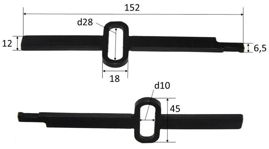 Шток лобзика Фиолент ПМ3-600 L153 S12 рюмка 38*10 мм СТИФ751521001-01И 11761-016 фото