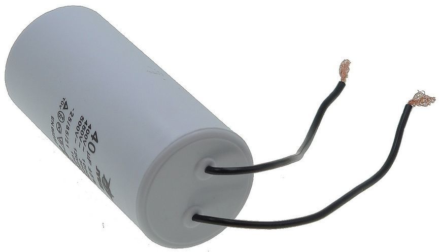 Конденсатор JYUL CBB-60L 40мкф - 450 VAC болт + дроту(45*93 mm) 64587-164 фото