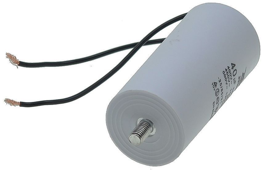Конденсатор JYUL CBB-60L 40мкф - 450 VAC болт + дроту(45*93 mm) 64587-164 фото