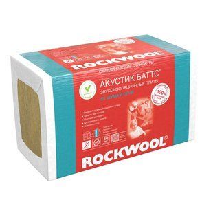 Звукоізоляційна вата Rockwool Акустик Баттс 50 мм 1338337581 фото