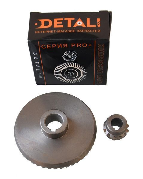 Шестерни (пара) болгарки 230 кит. 74 мм качество PRO (d1&nbsp;15*74/d2&nbsp;10*23/h2&nbsp;17) 46921-4211 фото