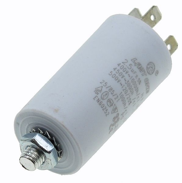 Конденсатор Last One 2.5мкф клеми + гвинт HY2 CBB-60M (D30/H57 мм) 27815-039 фото