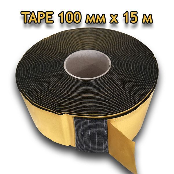 Каучуковая звукоизоляционная лента PA-FLEX 3мм х 100 мм х 15 м 310015 фото