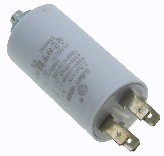 Конденсатор Last One 2.5мкф клеми + гвинт HY2 CBB-60M (D30/H57 мм) 27815-039 фото