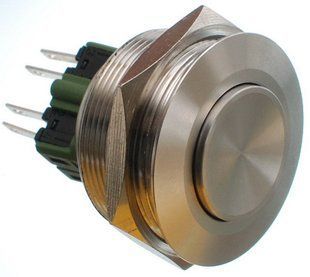 Кнопка антивандальная d34mm резьба 30mm h33mm 4 контакта 69045-589 фото