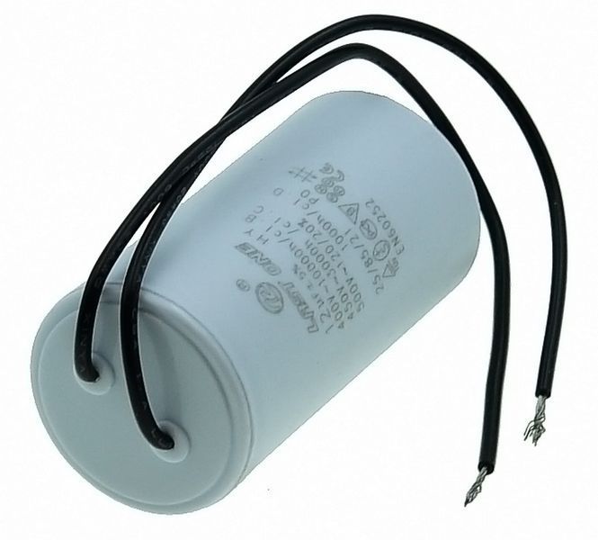Конденсатор Last One 12мкф дроти + гвинт HY10 CBB - 60L(35*65мм) 33671-319 фото