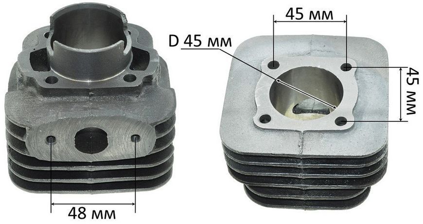 Циліндр двигуна генератора ET950 / ET650 (d45) 66989-613 фото