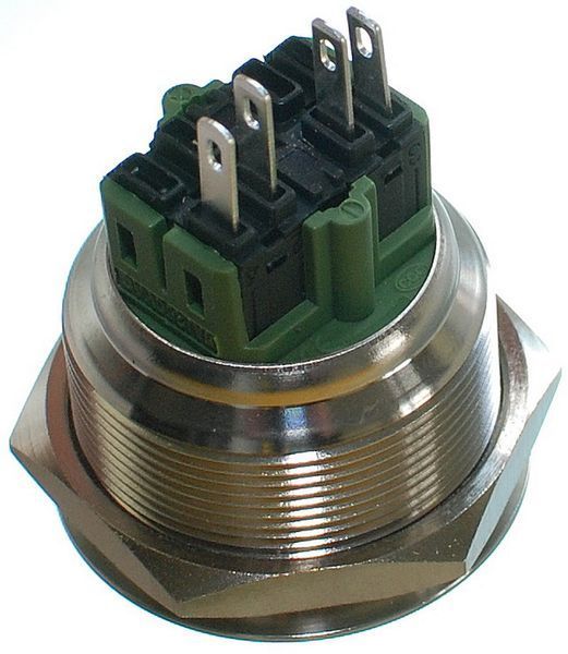 Кнопка антивандальная d32mm різьблення 28mm h32mm 4 контакти 85429-582 фото