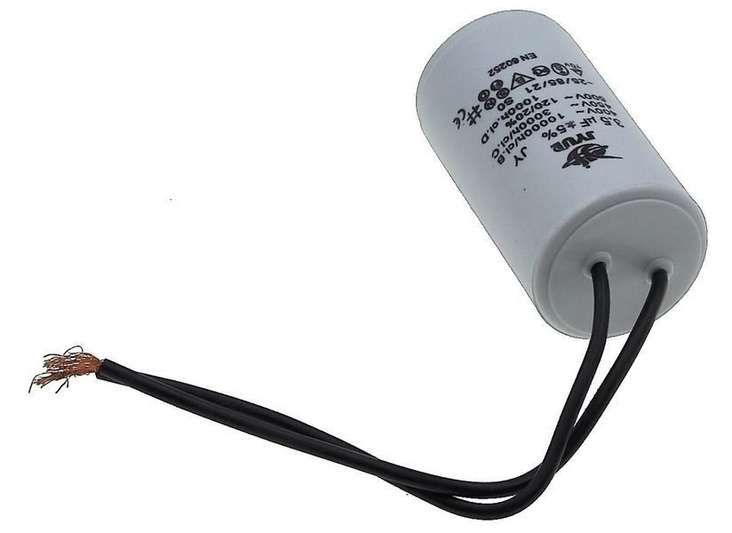 Конденсатор JYUL CBB-60 3,5мкф - 450 VAC дроту(30*53 mm) 64503-080 фото