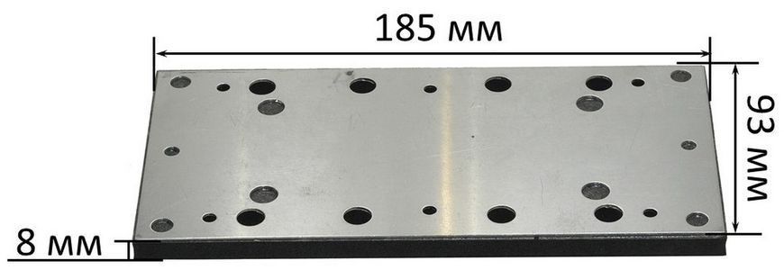 Підошва шліфмашини 93*185 (на твердій основі) 300857-189 фото