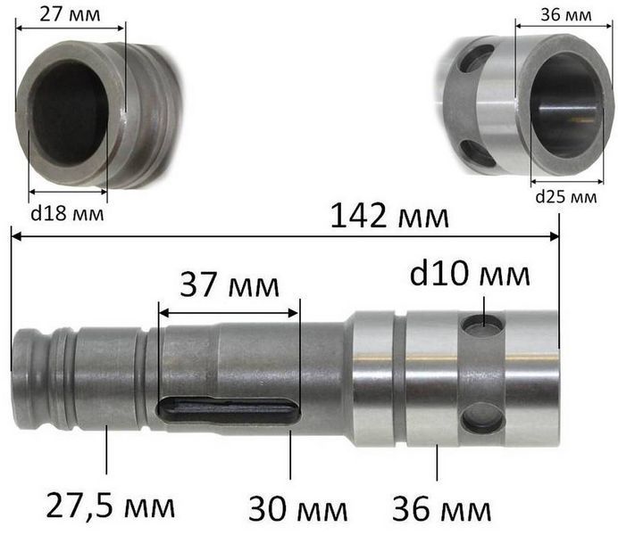 Ствол перфоратор Makita HR5201 аналог 324740-9 64493-103 фото