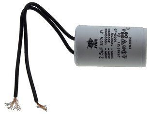 Конденсатор JYUL CBB-60 2,5мкф - 450 VAC дроту(30*53 mm) 64501-078 фото