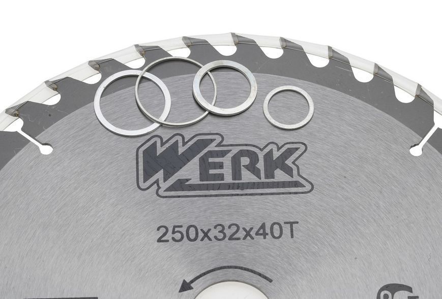 Пильний диск по дереву Werk 250X32, 40 зуб - 1 шт 81452-045 фото