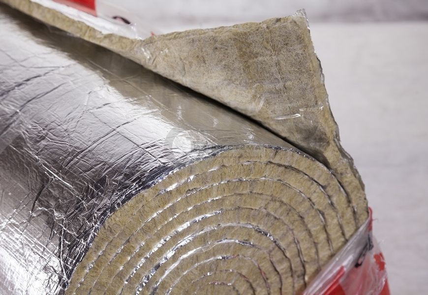 Утеплювач базальтовий для труб та димоходів Paroc Hvac Lamella Mat AluCoat 40 мм уб042 фото
