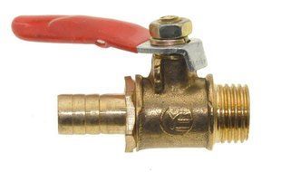 Кран компресора 1/4" (13 мм/8 мм) (34 грами) 21388-004 фото