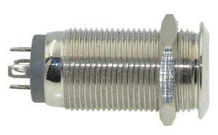 Кнопка антивандальная d14mm різьблення 12mm h25mm 2 положення 4 контакти індикація 69053-514 фото