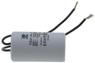 Конденсатор JYUL CBB-60 10мкф - 450 VAC дроту(35*60 mm) 64512-089 фото