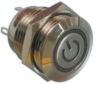 Кнопка антивандальная d18mm різьблення 16mm h18mm 4 контакти індикація 00831-535 фото