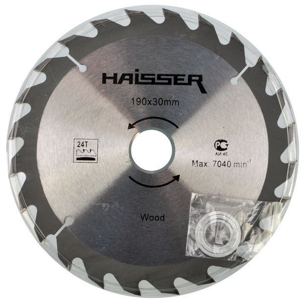 Пильный диск по дереву Haisser 190х30 24 зуб - 1 шт 81482-004 фото