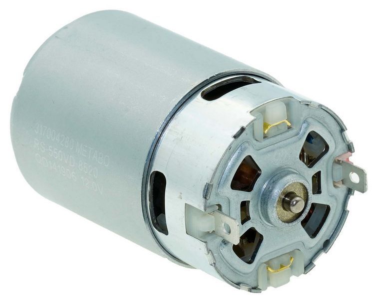 Двигатель шуруповерта 12V Metabo Powermaxx оригинал 317004310 (d38 h75 шестерня 14 зубов d10) 08530-284 фото