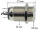 Кнопка антивандальная d18mm різьблення 16mm h27mm 5 контактів індикація 78538-523 фото 2