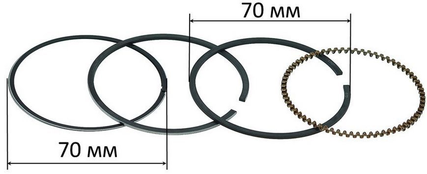 Кольца поршневые для двигателя 170 d70мм х 1.5мм 48402-289 фото