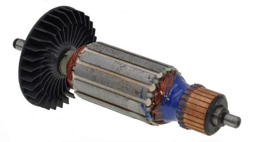 Якір болгарки Makita 9525NB (144*32 під вал 6мм / шліц) аналог 517303-0 26485-092 фото