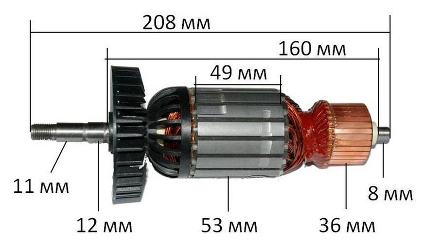 Якір Болгарка Metabo W 20-180( 208*53 посадка 11мм) 26837-453 фото