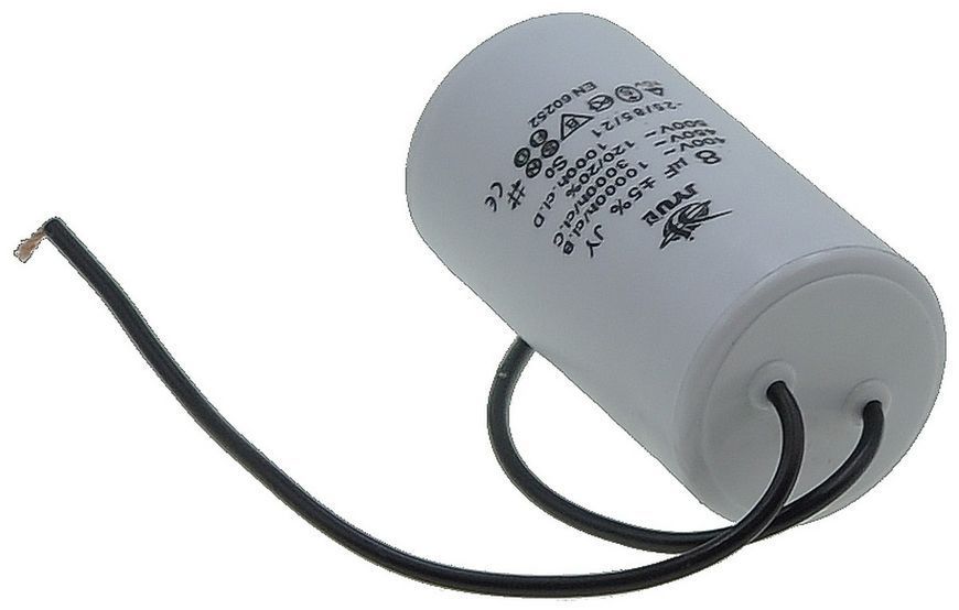 Конденсатор JYUL CBB-60 8мкф - 450 VAC дроту(35*60 mm) 64510-087 фото