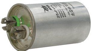 Конденсатор JYUL CBB-65 25 мкф &mdash; 450 VAC алюміній (45*75 mm) 04488-264 фото