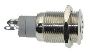 Кнопка антивандальная d18mm різьблення 16mm h31mm 2 положення 5 контактів індикація 69055-527 фото