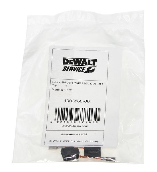 Щетки DeWalt 6,3х10х13 выход сверху 1003860-00 31982-404 фото