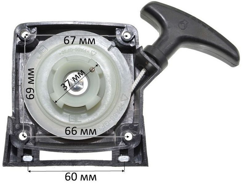 Стартер бензокосы Forte 152/ Eurotec DD2212/Kraissmann MS 52 045187-238 фото