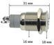 Кнопка антивандальная d18mm різьблення 16mm h31mm 2 положення 5 контактів індикація 69055-527 фото 2